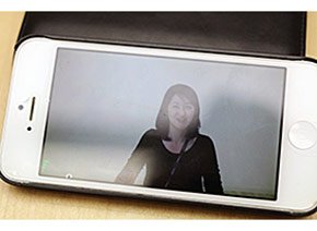 スマートフォンによるビデオ会議