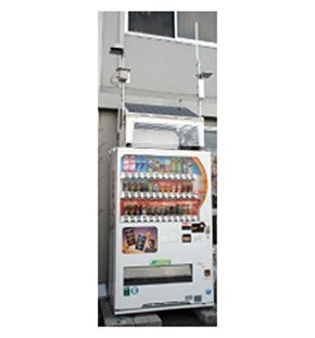 自動販売機上の情報収集型センサー