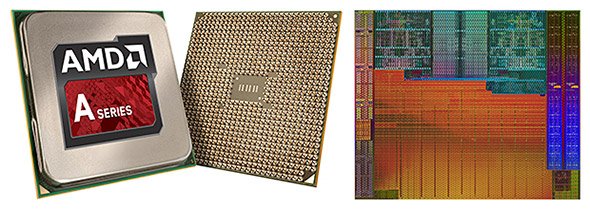 AMDのAPU Aシリーズの外観とダイ