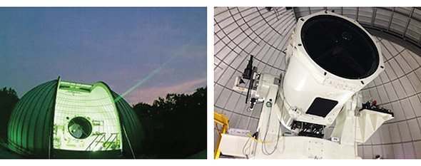NICTの宇宙光通信地上局の外観