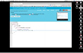 「Bing Code Search」画面例