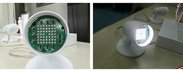デモシステムで使われたLEDスポットライト