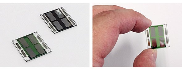 新しく開発された有機薄膜太陽電池