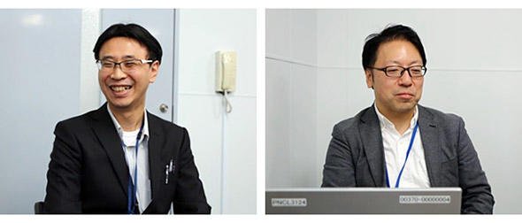 濱崎センター長（左）と川島部長（右）