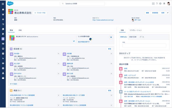 顧客管理画面