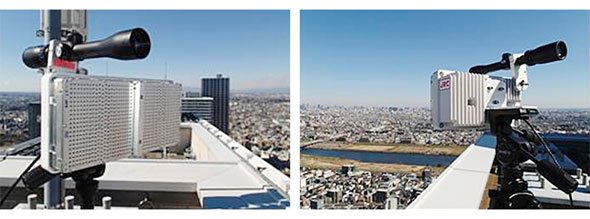 図8 屋外用の40GHz帯無線モジュールの例