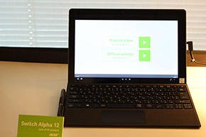 ワイヤレスキーボード装着時