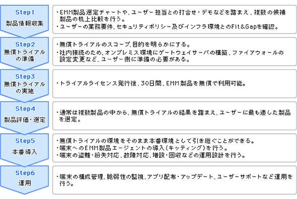 図1 EMMの導入ステップ