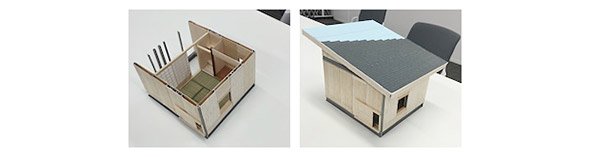 大分県国東市に建設予定の実験用「茶室」模型