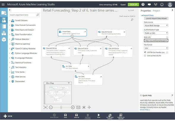 図2 Microsoft Azure Machine Learning Studio