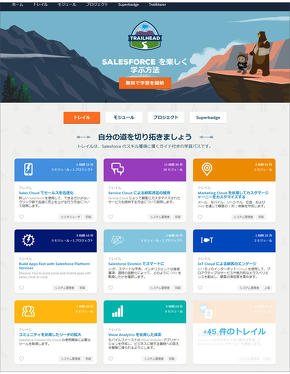 図7 Salesforce.comの「Trailhead」