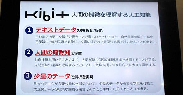 図1　国産KIBITはどんなAI？