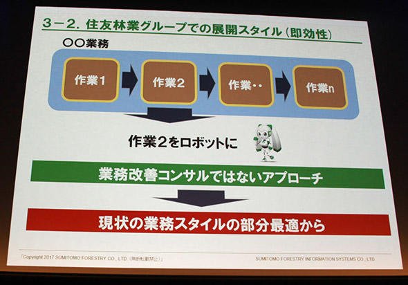 図5　機能別に作業を自動化し、小さいロボットをつなげて1つの業務に
