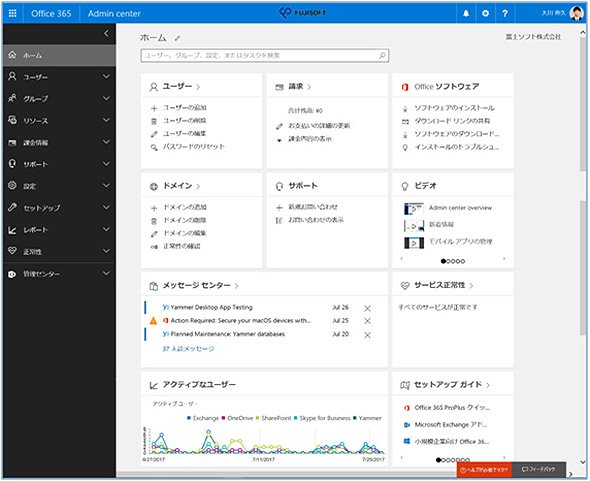 Office 365管理センター