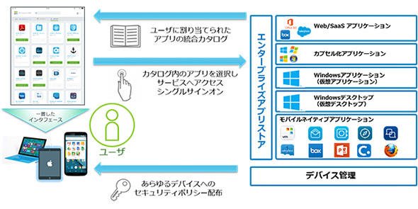 図7 利用するアプリや環境はアプリストアから選択してアクセス