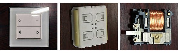 EnOceanモジュールを搭載した無線スイッチの例