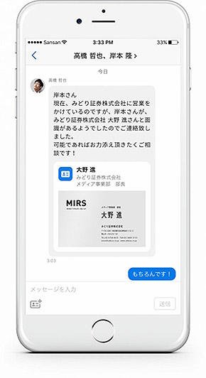 メッセージ機能のイメージ図