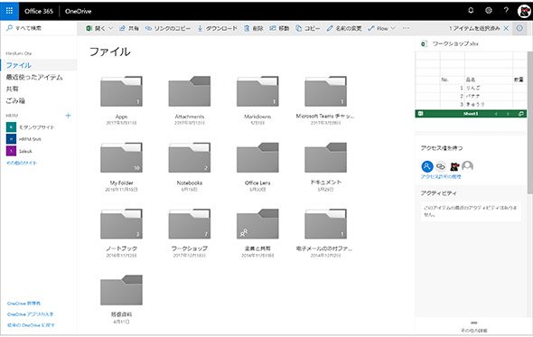 図9 Office 365「OneDrive for Business」