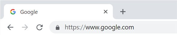 SSL対応サイトのWebブラウザ表示