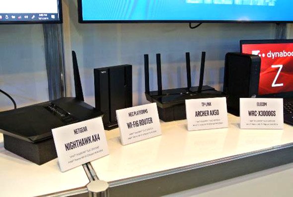 Wi-Fi 6 Certified製品の展示