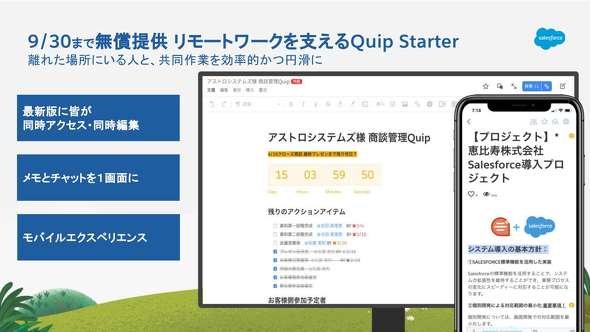 11 テレワークでも仕事を継続できるコラボレーションツールのQuip