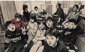 当日の様子（出典：筆者が写真を加工アプリでイラスト化したもの）